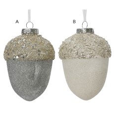 Pinecone With Glitter & Beads 12.5cm (Choice Of 2) Pinecone With Glitter & Beads 12.5cm (Choice Of 2)
