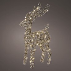 Micro LED Metal Deer Gold & Warm White Lights 37cm Micro LED Metal Deer Gold & Warm White Lights 37cm