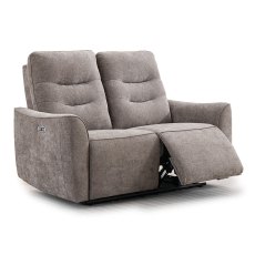 Camden 2 Seater Sofa Electric Reclining Fabric Stone