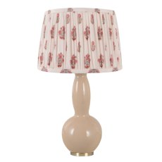 Ivy Table Lamp Beige Base With Multi-Coloured Pleated Shade Ivy Table Lamp Beige Base With Multi-Coloured Pleated Shade