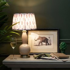 Ivy Table Lamp Beige Base With Multi-Coloured Pleated Shade Ivy Table Lamp Beige Base With Multi-Coloured Pleated Shade
