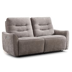 Camden 2.5 Seater Sofa Electric Reclining Fabric Stone Camden 2.5 Seater Sofa Electric Reclining Fabric Stone