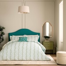 Spitalfields Rose Reversible Duvet Cover Set Soft Teal (Multiple Sizes) Spitalfields Rose Reversible Duvet Cover Set Soft Teal (Multiple Sizes)