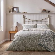 Harvest Moon Owls Reversible Duvet Cover Set Silver (Multiple Sizes)