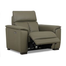 Tuscany Electric Reclining Armchair With USB Charging Port Leather Category 20 BX & NW Tuscany Electric Reclining Armchair With USB Charging Port Leather Category 20 BX & NW