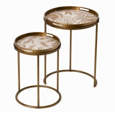 Zelda Nest Of Tables (2) Gold Zelda Nest Of Tables (2) Gold