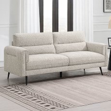 Valentia 3 Seater Sofa Fabric Beige