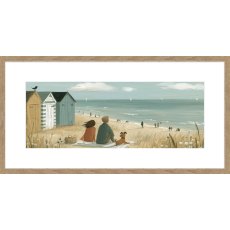 Beach Day 62cm x 32cm Picture By Lucy Heart Wooden Frame Beach Day 62cm x 32cm Picture By Lucy Heart Wooden Frame