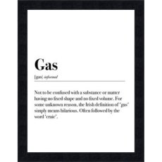 Gas 33cm x 43cm Picture Black Frame Gas 33cm x 43cm Picture Black Frame