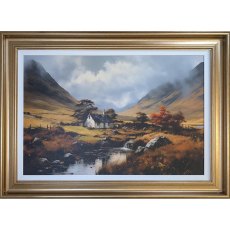 Glencoe Cottage 101cm x 71cm Picture Gold Frame Glencoe Cottage 101cm x 71cm Picture Gold Frame