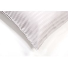 Hotel Stripe Standard Pillowcase Pair Platinum