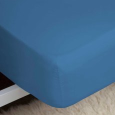 200 Thread Count Fitted Sheet (11") Cobalt (Multiple Sizes) 200 Thread Count Fitted Sheet (11") Cobalt (Multiple Sizes)