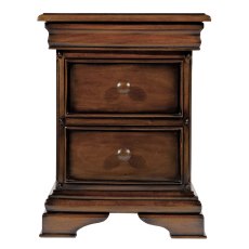 Normandie 3 Drawer Bedside Locker Mahogany Normandie 3 Drawer Bedside Locker Mahogany