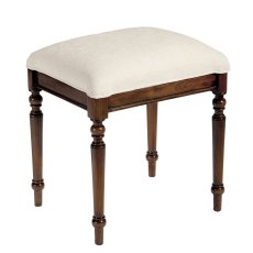 Normandie Bedroom Stool With Upholstered Seat Pad Beige Normandie Bedroom Stool With Upholstered Seat Pad Beige