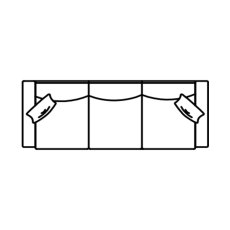 Boston 4 Seater Sofa Fabric 6 Boston 4 Seater Sofa Fabric 6