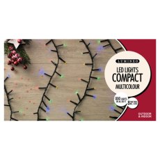 Compact Twinkle LED Lights Multi-Coloured (Multiple Sizes)