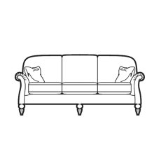 Westbury 3 Seater Sofa Fabric B Westbury 3 Seater Sofa Fabric B