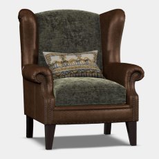 Constable Armchair Leather & Fabric 4 Constable Armchair Leather & Fabric 4