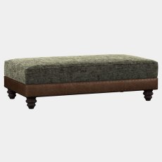 Constable Large Footstool Leather & Fabric 4 Constable Large Footstool Leather & Fabric 4