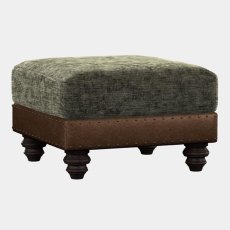 Constable Small Footstool Leather & Fabric 4 Constable Small Footstool Leather & Fabric 4