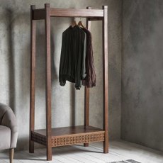 Jaipur Open Wardrobe Dark Brown Jaipur Open Wardrobe Dark Brown