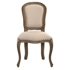 Georgia Dining Chair Fabric Natural & Rustic Brown