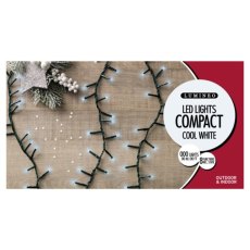 Compact Twinkle LED Lights Cool White (Multiple Sizes)