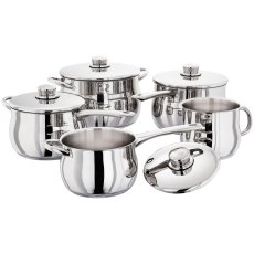 1000 5 Piece Deep Saucepan Set With Stockpot 1000 5 Piece Deep Saucepan Set With Stockpot