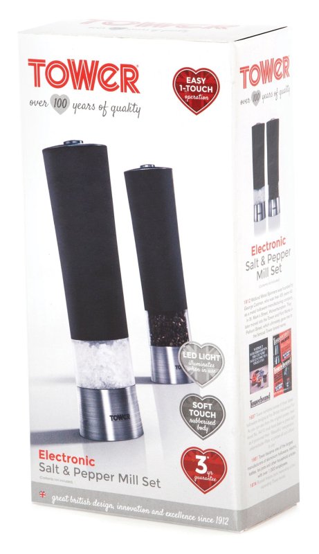 Towel Electric Salt & Pepper Mill