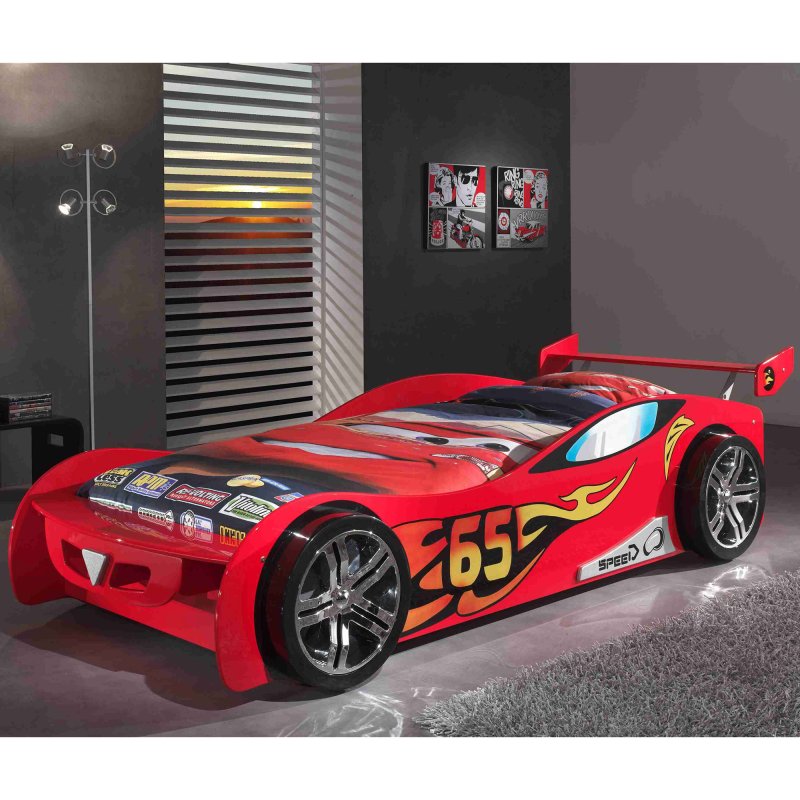 Vipack Le Mans Single (90cm) Car Bed Red Lifestyle