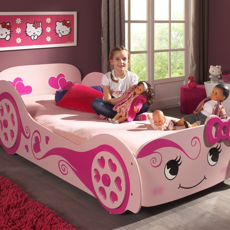 Vipack Love Single (90cm) Car Bed Pink Lifestyle