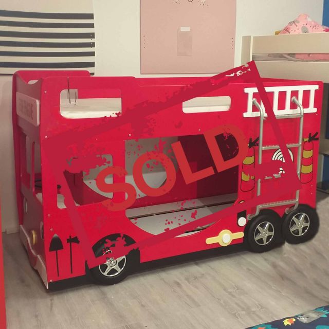 fire truck bunk bed