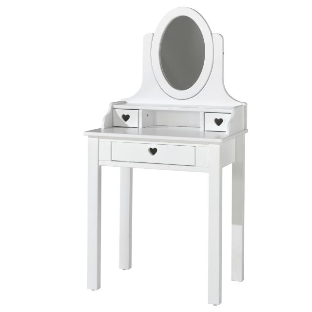 Vipack Amori Dressing Table With Vanity Mirror White Dressing