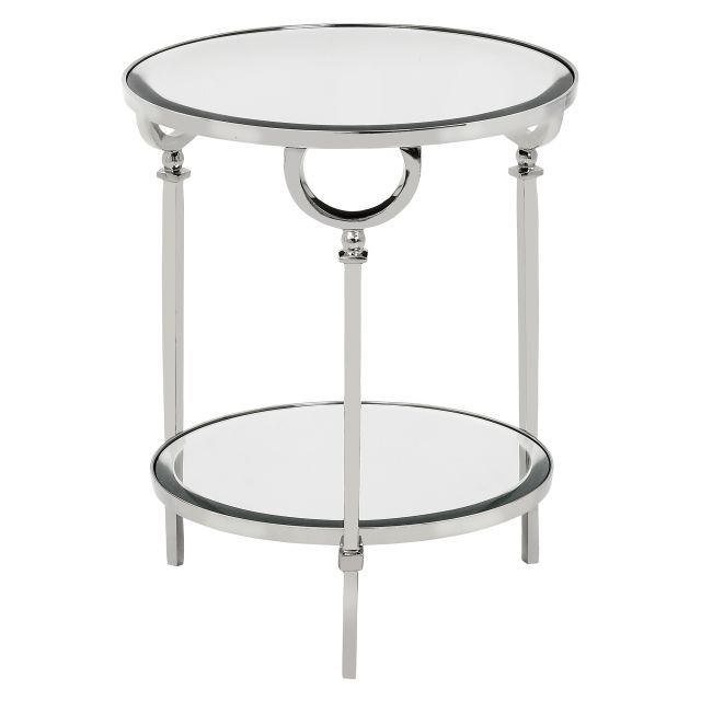 Mindy Brownes Bayonne 2 Tier Round Side Table Silver Tables Mindy Brownes Bayonne 2 Tier Round Side Table Silver Tables Lamp Meubles