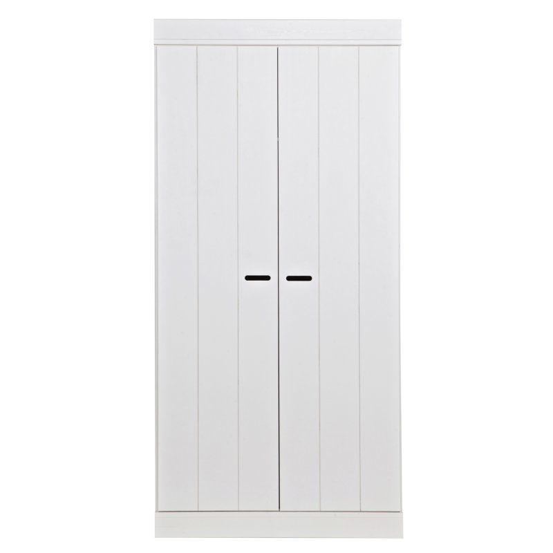 WOOOD Connect 2 Door Wardrobe White