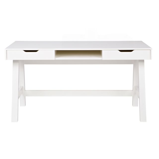 White Study Desk / White Study Desk Furniture Home Living Office