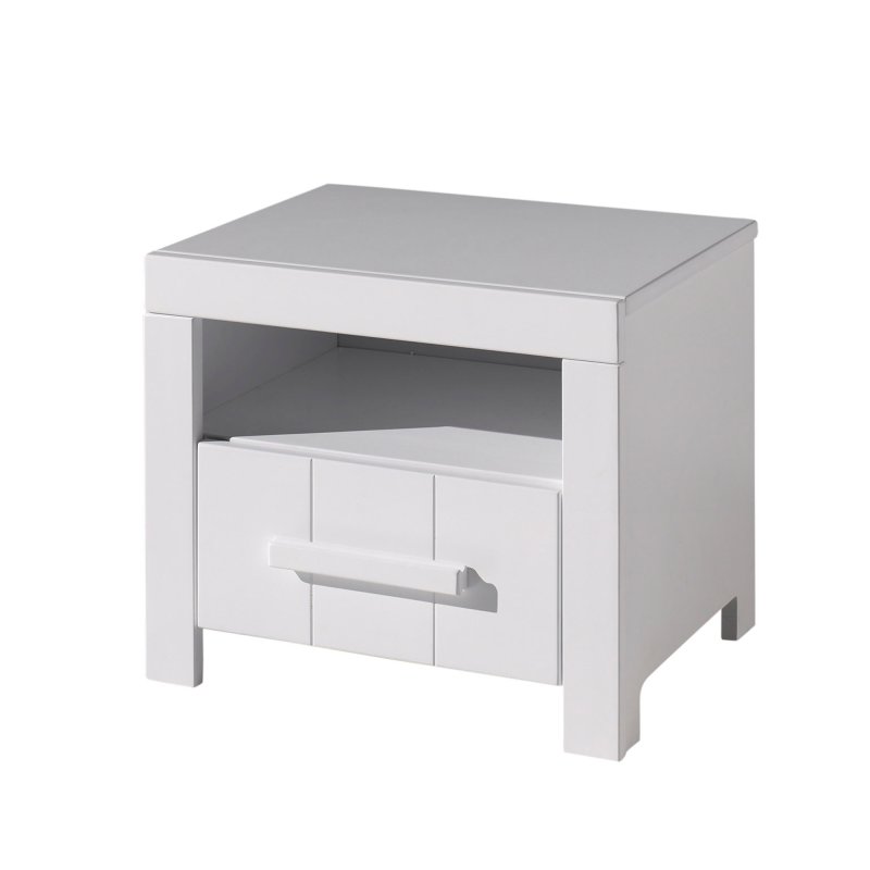 Vipack Erik 1 Drawer Bedside Locker White 