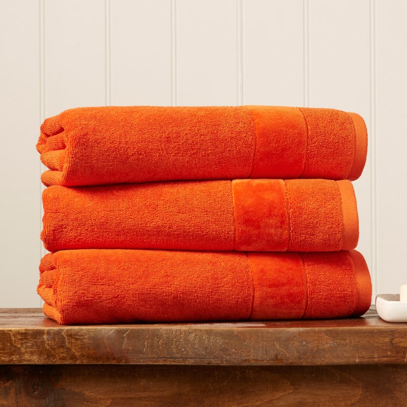 Christy Prism Facecloth Orange