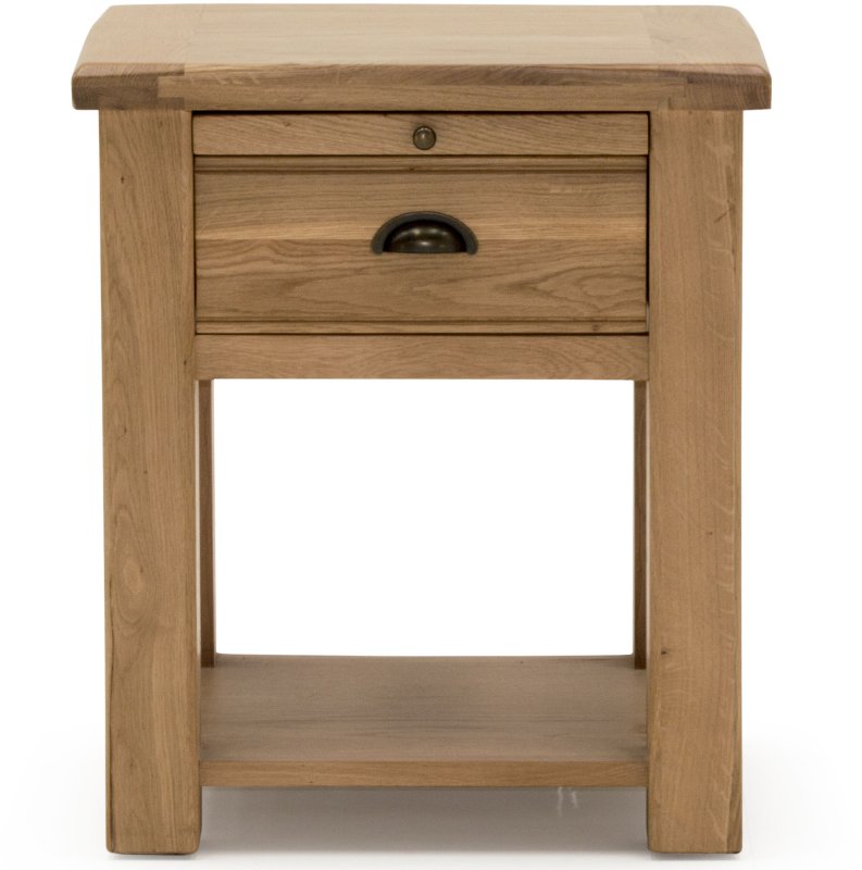 Brid 1 Drawer Bedside Locker White Oak