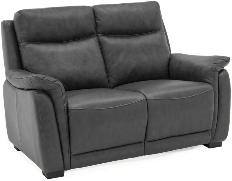 Leonardo 2 Seater Sofa Leather Grey