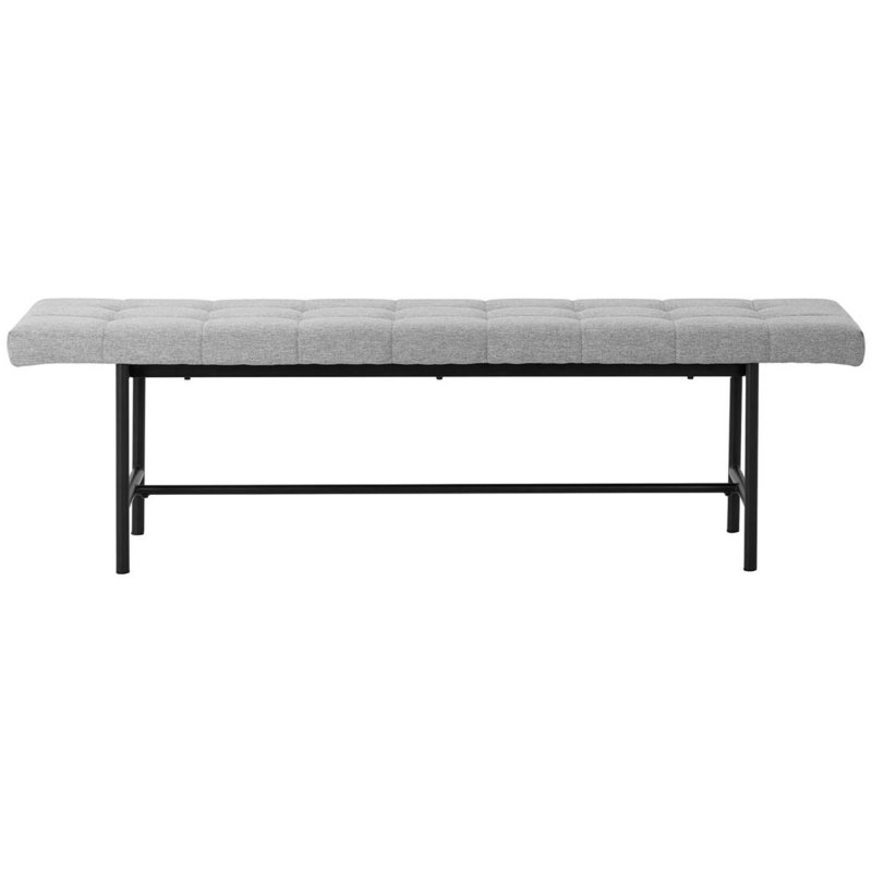 Stockholm 3 Person Dining Bench Fabric Grey