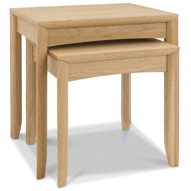 Canneto Nest Of Lamp Tables Oak