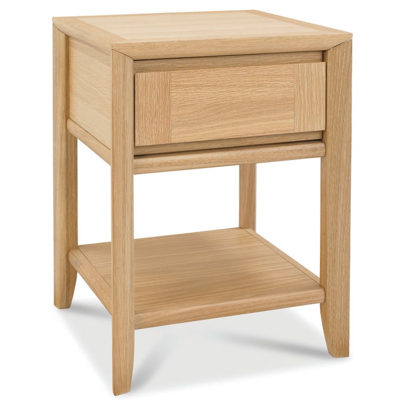 Canneto Lamp Table With Drawer Oak