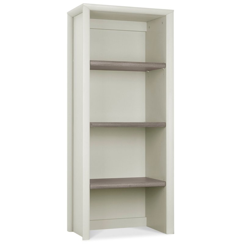 Canneto Narrow Top Display Unit Grey Washed Oak & Soft Grey