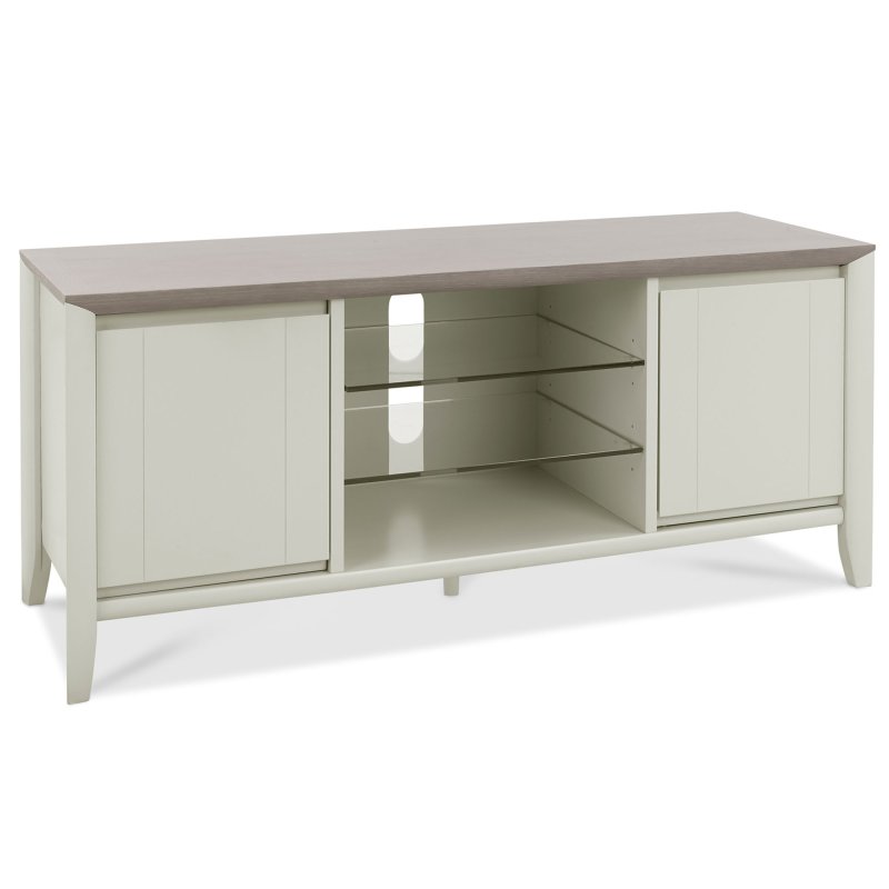 Canneto TV/HIFI Unit Grey Washed Oak & Soft Grey