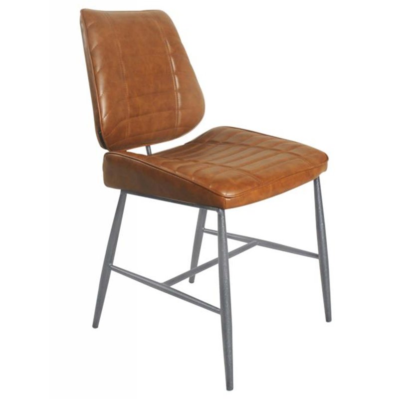 Cortina Vegan Leather Chair Tan 