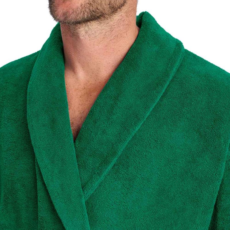 Christy Cosy Robe Large/Extra Large Forest Green Detail