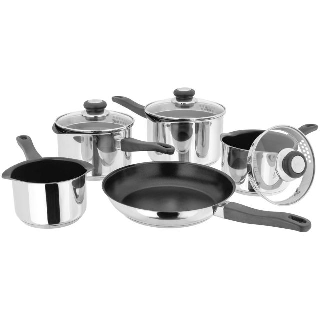 Judge Vista Non Stick 5 Piece Saucepan Set Saucepans & Saucepan Sets