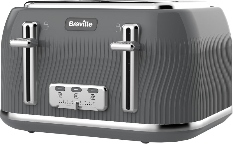 Breville Breville Flow 4 Slice Toaster Grey