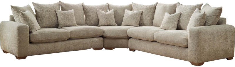 Chianti Modular 5+ Seater Standard Back Corner Sofa Fabric C